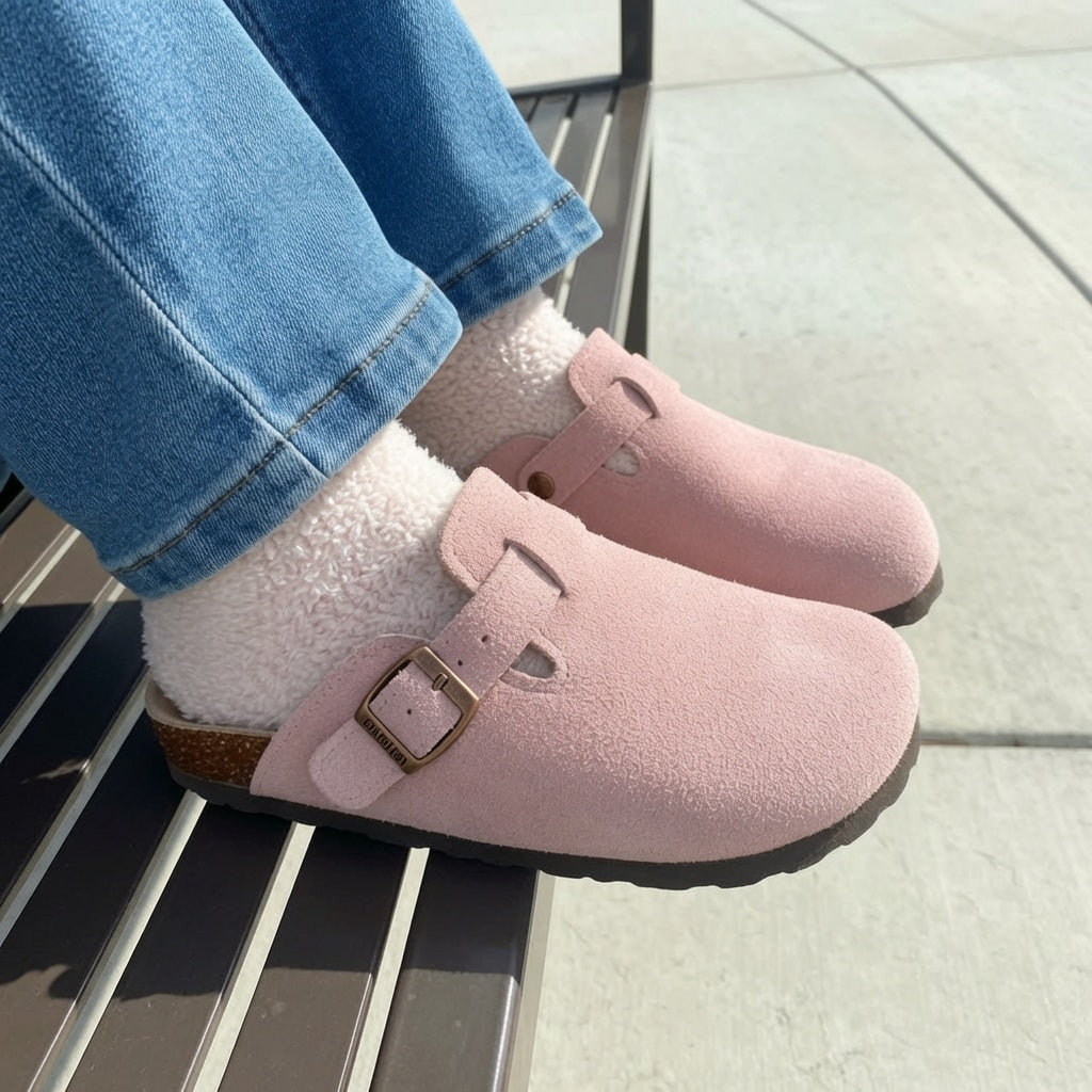Genuine Suede Clogs