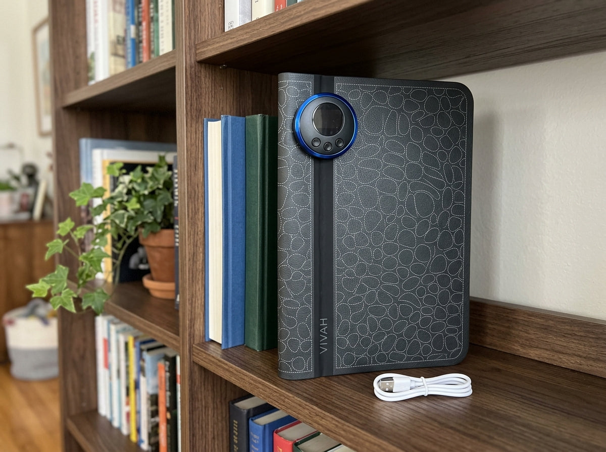 Vivah Mat being folded like a book, compact and portable