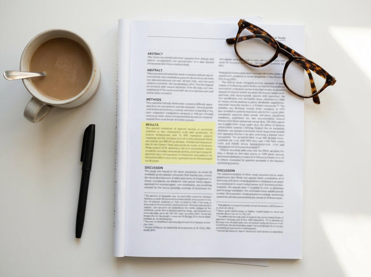 Journal of the American Osteopathic Association clinical trial page highlighting arch muscle findings